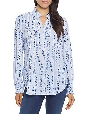 Nydj Printed Pleated Shirt