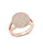 Bloomingdale's Pave Diamond Round Cocktail Ring In 14k Rose Gold, Diamonds: 1.0 Ct. T.w. - 100% Exclusive