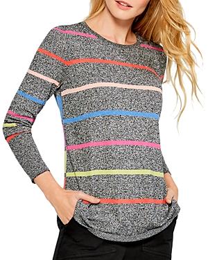 Nic+zoe Rainbow Stripe Vital Sweater