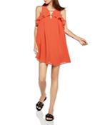 Bcbgeneration Ruffled Pleated A-line Dress