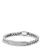 David Yurman Petite Pave Id Bracelet With Diamonds