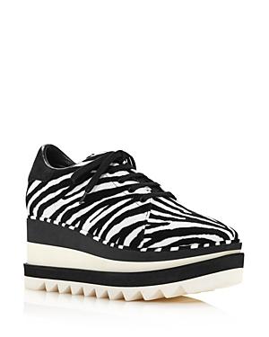 Stella Mccartney Women's Sneak-elyse Zebra-print Sneakers
