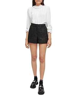 Maje Inatella Sequin Tweed Shorts