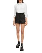 Maje Inatella Sequin Tweed Shorts