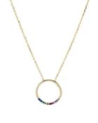 Aqua Open Circle Pendant Necklace In 18k Gold-plated Sterling Silver, 16 - 100% Exclusive