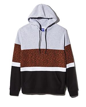 Pacific & Park Leopard Color-block Hoodie - 100% Exclusive