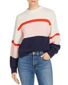 Rebecca Minkoff Liliana Striped & Color-blocked Sweater