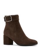 La Canadienne Women's Jesse Buckled High Heel Ankle Booties
