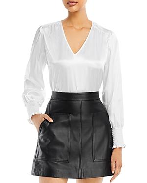 Aqua V Neck Blouse - 100% Exclusive