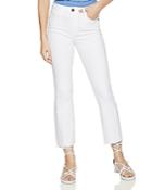Bcbgeneration Cropped Bootcut Jeans In Pure White