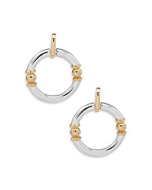 Ralph Lauren Two Tone Doorknocker Drop Earrings