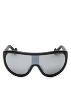 Moncler Men's Mirrored Shield Sunglasses, 156mm