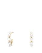David Yurman Petite Perle Graduated Hoop Earrings With Cultured Freshwater Pearls In 18k Gold