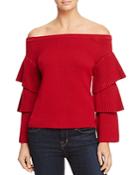 Endless Rose Tiered Sleeve Off-the-shoulder Sweater - 100% Exclusive