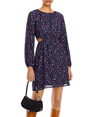 Aqua Long Sleeve Cutout Dress - 100% Exclusive