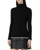 Reiss Olins Tipped Turtleneck Sweater