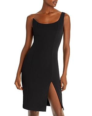 Black Halo Spice One Shoulder Sheath Dress