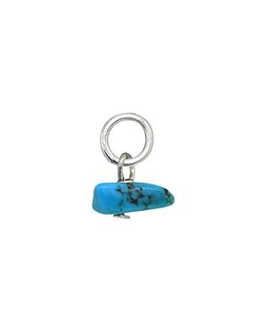 Aqua Stone Chip Charm In Sterling Silver Or 18k Gold-plated Sterling Silver - 100% Exclusive