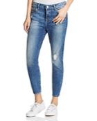 Dl1961 Jessica Alba No. 6 Cropped Relaxed Jeans In Scratched