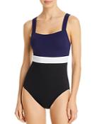 Tommy Bahama Color-blocked One Piece Swimsuit