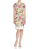 Adrianna Papell Day Floral Print Sheath Dress