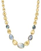 Marco Bicego 18k Yellow Gold Lunaria Black Mother-of-pearl Necklace, 18 - 100% Exclusive