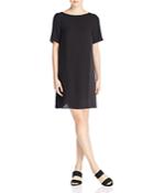Eileen Fisher Silk Short Sleeve Shift Dress