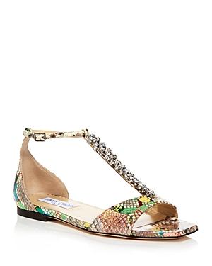 Jimmy Choo Women's Bella Embellished Flat Sandals