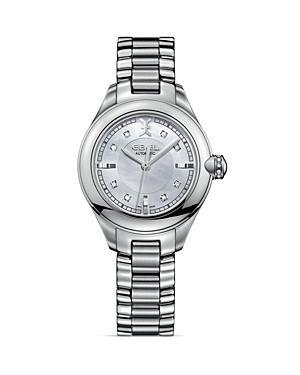 Ebel Onde Stainless Steel Diamond Marker Watch, 30mm