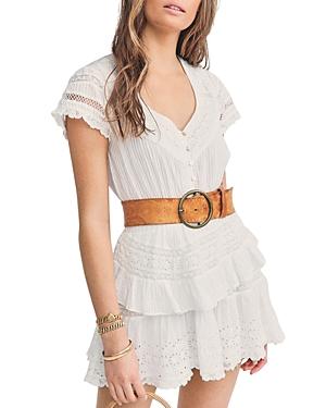Loveshackfancy Jeromie Tiered Ruffle Mini Dress
