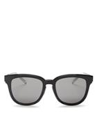 Dior Homme Black Tie Mirrored Square Sunglasses, 52mm