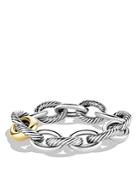 David Yurman Oval Chain Extra-large Link Bracelet With Gold