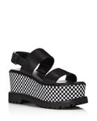 Kendall And Kylie Women's Cady Leather Platform Sandals