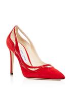 Jimmy Choo Women's Hickory Suede & Patent Leather Cutout High Heel Pumps