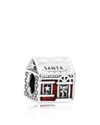 Pandora Charm - Sterling Silver & Red Enamel Santa's Home, Moments Collection