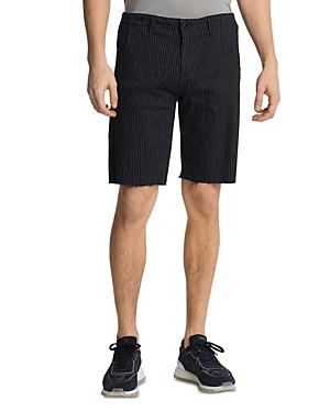 Karl Lagerfeld Paris Raw Hem Regular Fit Pinstriped Shorts