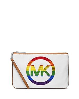 Michael Michael Kors Tz Rainbow Logo Wristlet