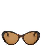 Oliver Peoples Women's Polarized Butterfly Sunglasses, 55mm