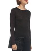 Whistles Sparkle Knit Color-block Sweater