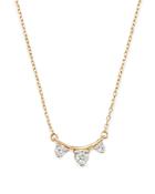 Adina Reyter 14k Yellow Gold Amigos Diamond Curve Necklace, 15