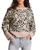 Allsaints Aurora Leopard Print Sweater