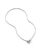 John Hardy Sterling Silver Mad Love Heart Toggle Foxtail Chain Necklace, 18