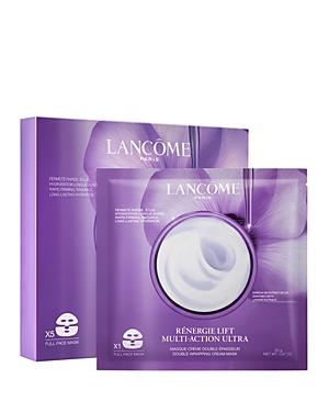 Lancome Renergie Lift Multi-action Ultra Double-wrapping Cream Face Masks, Set Of 5