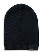 Canada Goose Contour Ribbed Knit Wool Beanie