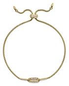 Nadri Pave Bolo Bracelet In 18k Gold-plated Or Rhodium-plated Sterling Silver