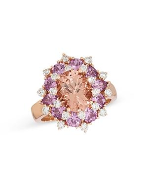 Bloomingdale's Multi-gemstone & Diamond Ring In 14k Rose Gold - 100% Exclusive