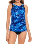 Miraclesuit Ursula Cloud Leopard Tankini Top