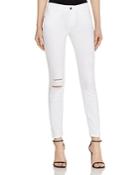 Hidden Bella Ankle Skinny Jeans In Distressed White