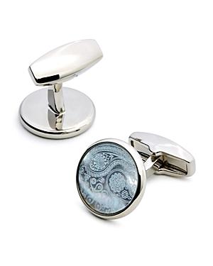 Simon Carter Paisley Mother-of-pearl Cufflinks