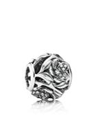 Pandora Charm - Sterling Silver & Cubic Zirconia Mystic Floral, Moments Collection